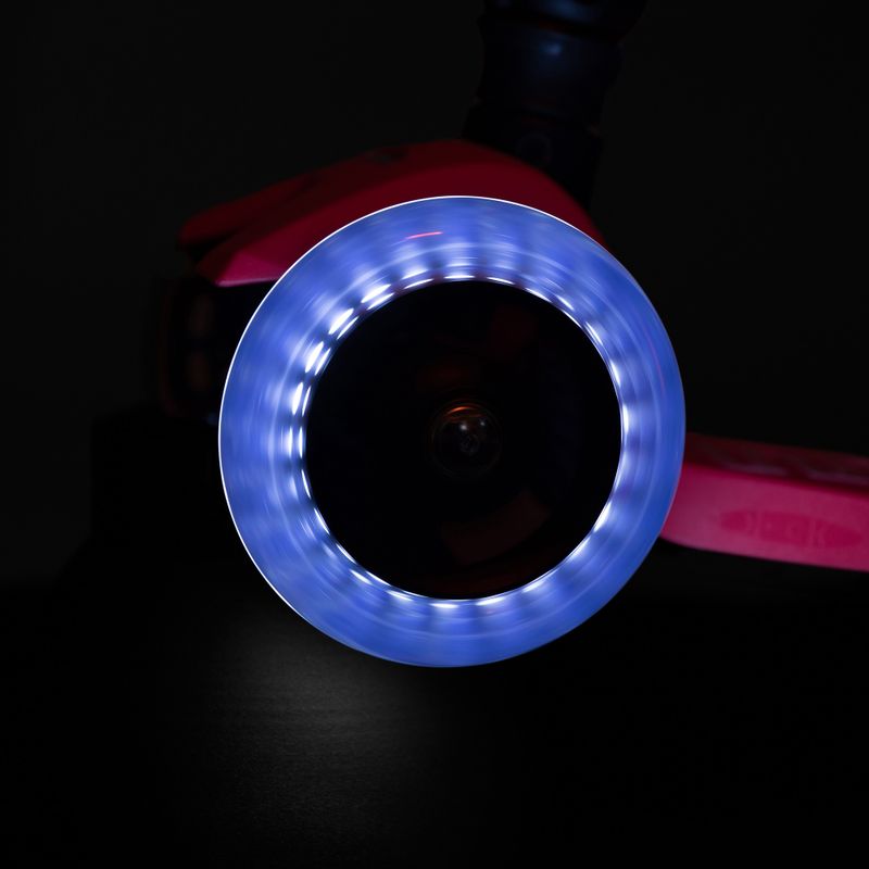Hulajnoga trójkołowa dziecięca Micro Maxi Deluxe Foldable LED bright coral 8