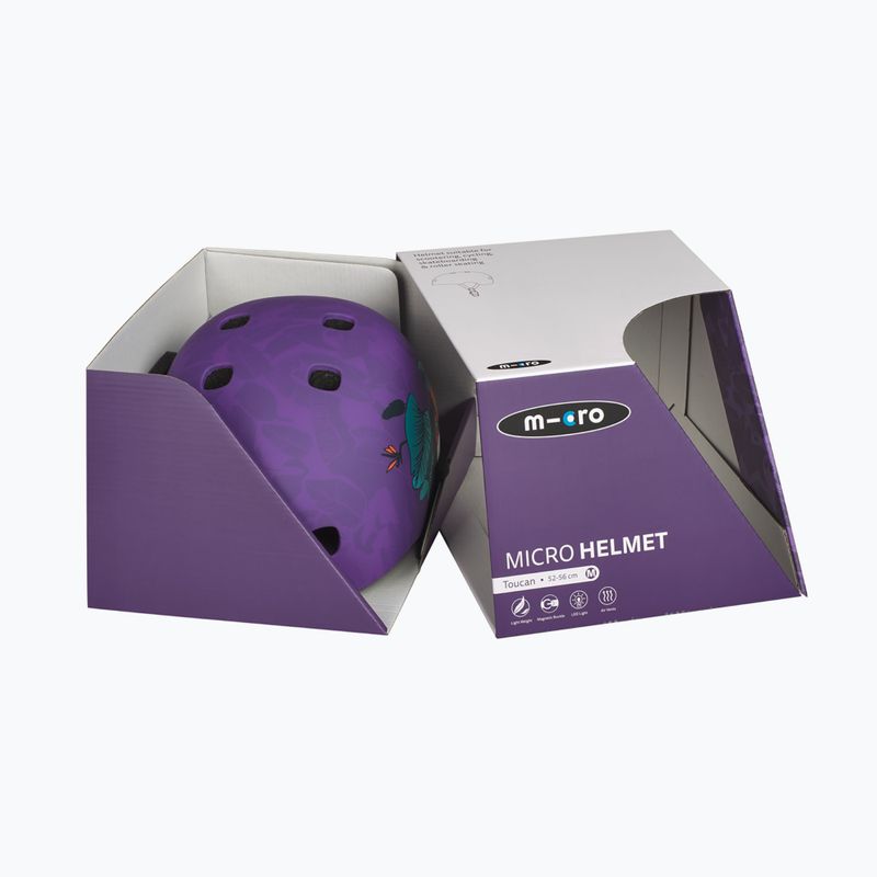 Kask dziecięcy Micro Toucan purple 14