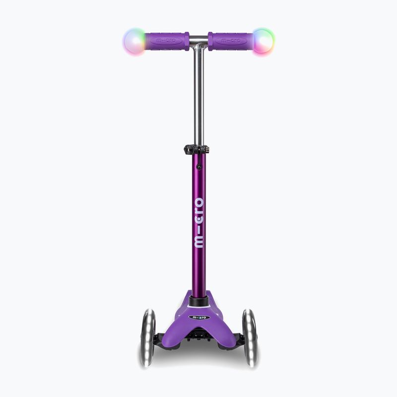 Hulajnoga trójkołowa dziecięca Micro Mini Deluxe Magic LED purple 3