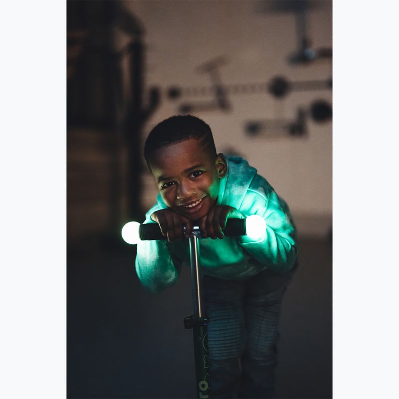 Hulajnoga trójkołowa dziecięca Micro Mini Deluxe Magic LED purple 8