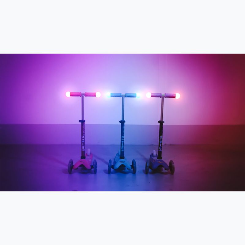 Hulajnoga trójkołowa dziecięca Micro Mini Deluxe Magic LED purple 10