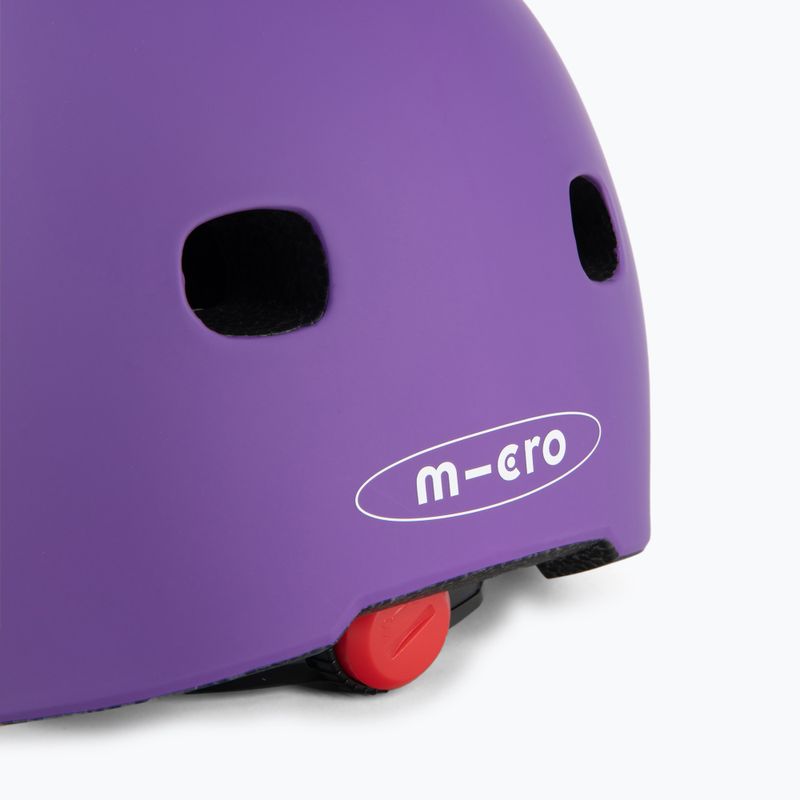 Kask dziecięcy Micro Floral Purple 7