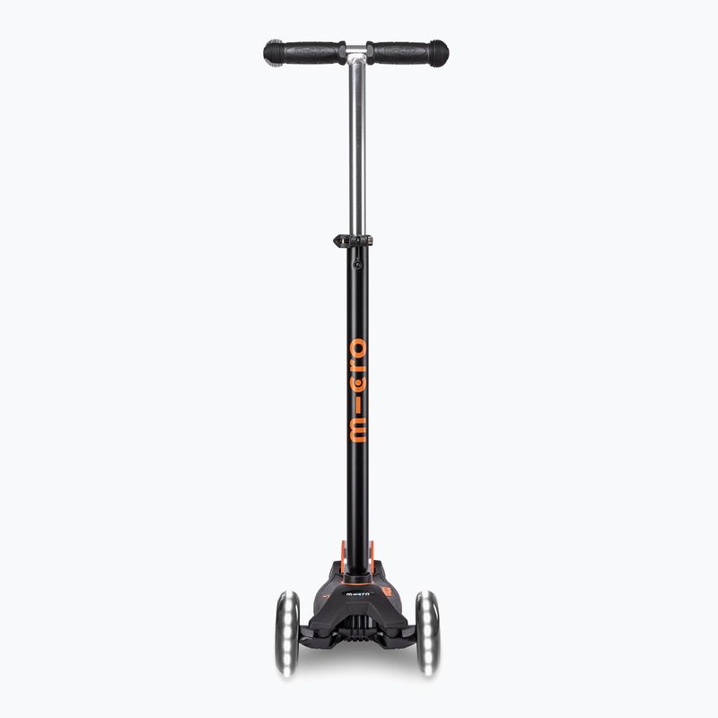 Hulajnoga trójkołowa dziecięca Micro Maxi Micro Deluxe Pro LED black/orange 3