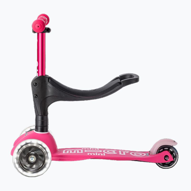 Hulajnoga trójkołowa dziecięca Micro Mini 3in1 Deluxe Plus LED pink 2