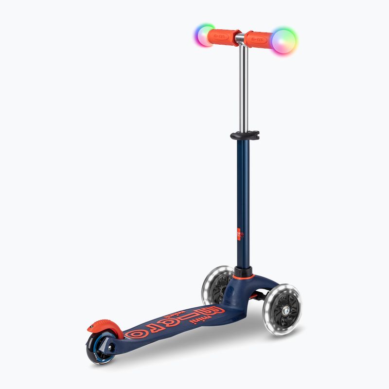 Hulajnoga trójkołowa dziecięca Micro Mini Deluxe Magic LED navy 3