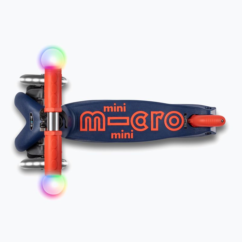 Hulajnoga trójkołowa dziecięca Micro Mini Deluxe Magic LED navy 5