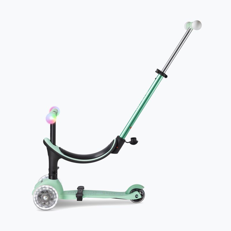 Hulajnoga trójkołowa dziecięca Micro Mini2grow Magic LED mint 3