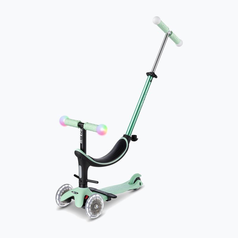 Hulajnoga trójkołowa dziecięca Micro Mini2grow Magic LED mint 5