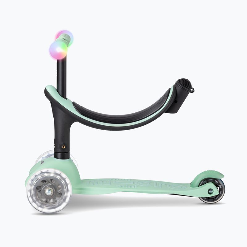Hulajnoga trójkołowa dziecięca Micro Mini2grow Magic LED mint 7