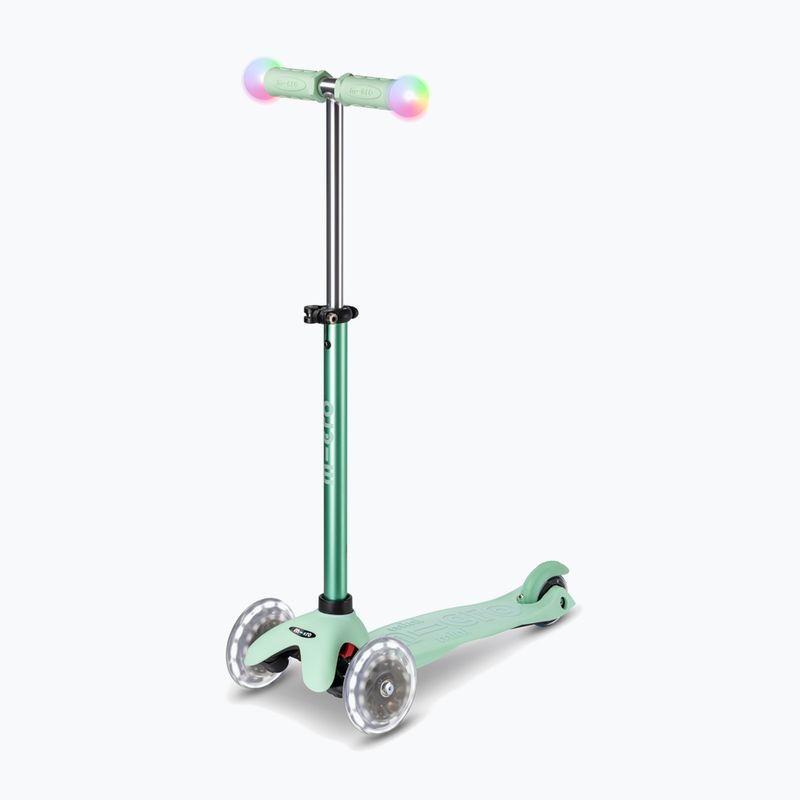 Hulajnoga trójkołowa dziecięca Micro Mini2grow Magic LED mint 12