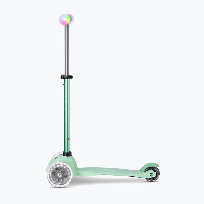 Hulajnoga trójkołowa dziecięca Micro Mini2grow Magic LED mint 13