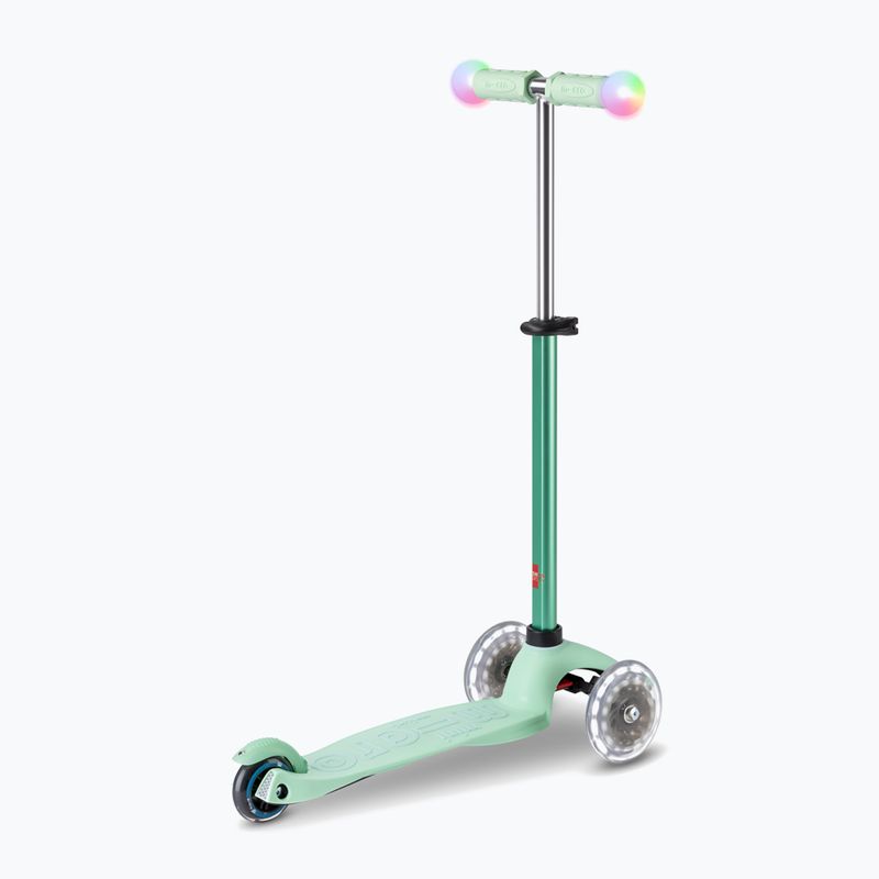Hulajnoga trójkołowa dziecięca Micro Mini2grow Magic LED mint 14