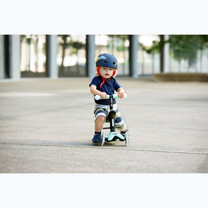Hulajnoga trójkołowa dziecięca Micro Mini2grow Magic LED mint 19