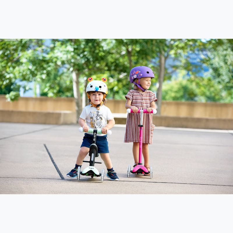 Hulajnoga trójkołowa dziecięca Micro Mini2grow Magic LED mint 22