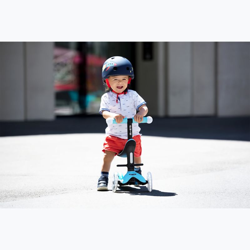 Hulajnoga trójkołowa dziecięca Micro Mini2grow Magic LED blue 20