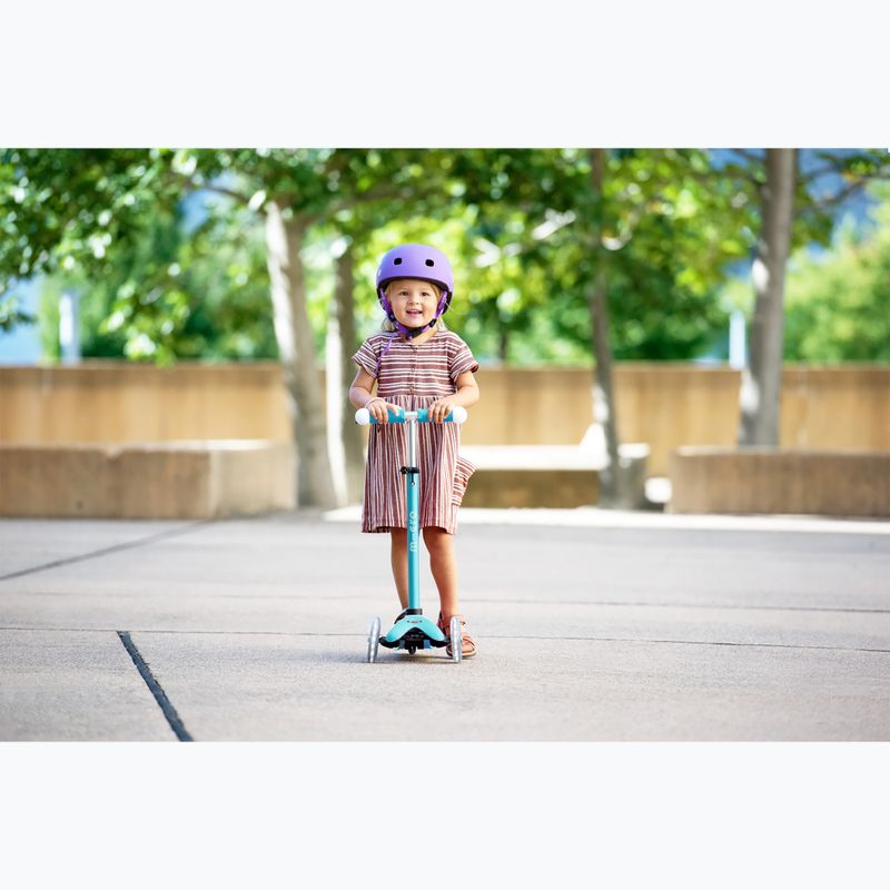 Hulajnoga trójkołowa dziecięca Micro Mini2grow Magic LED blue 22