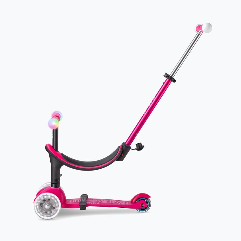 Hulajnoga trójkołowa dziecięca Micro Mini2grow Magic LED pink 4