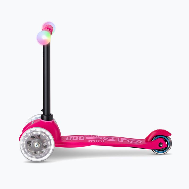Hulajnoga trójkołowa dziecięca Micro Mini2grow Magic LED pink 10