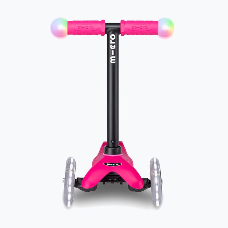 Hulajnoga trójkołowa dziecięca Micro Mini2grow Magic LED pink 11
