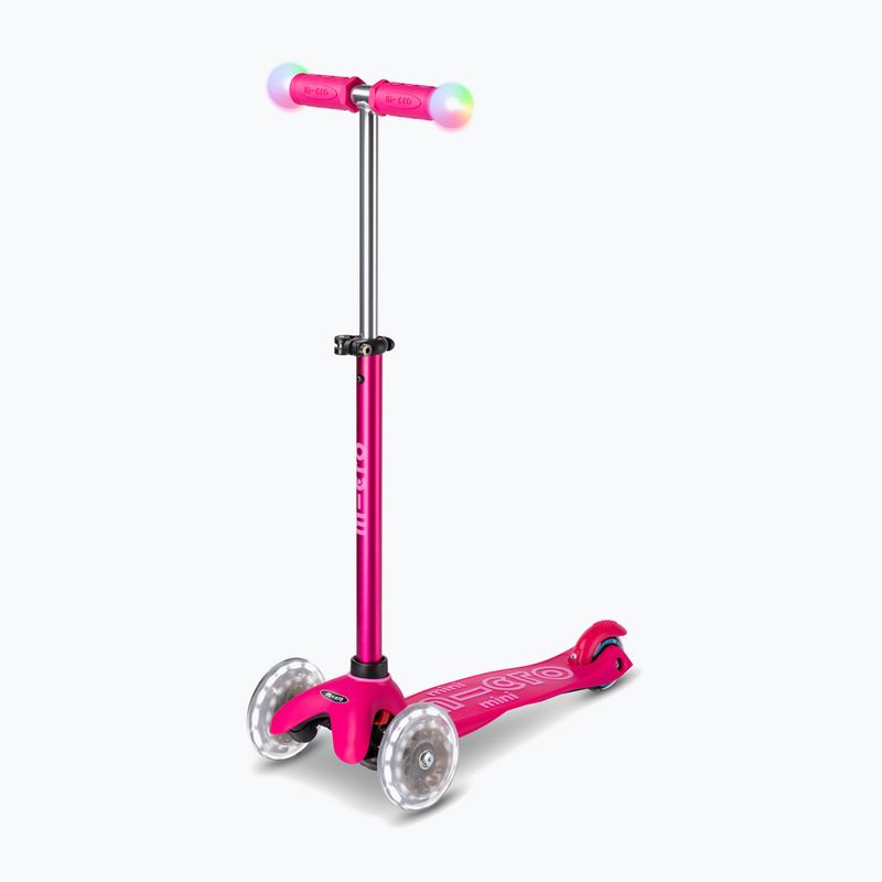 Hulajnoga trójkołowa dziecięca Micro Mini2grow Magic LED pink 13