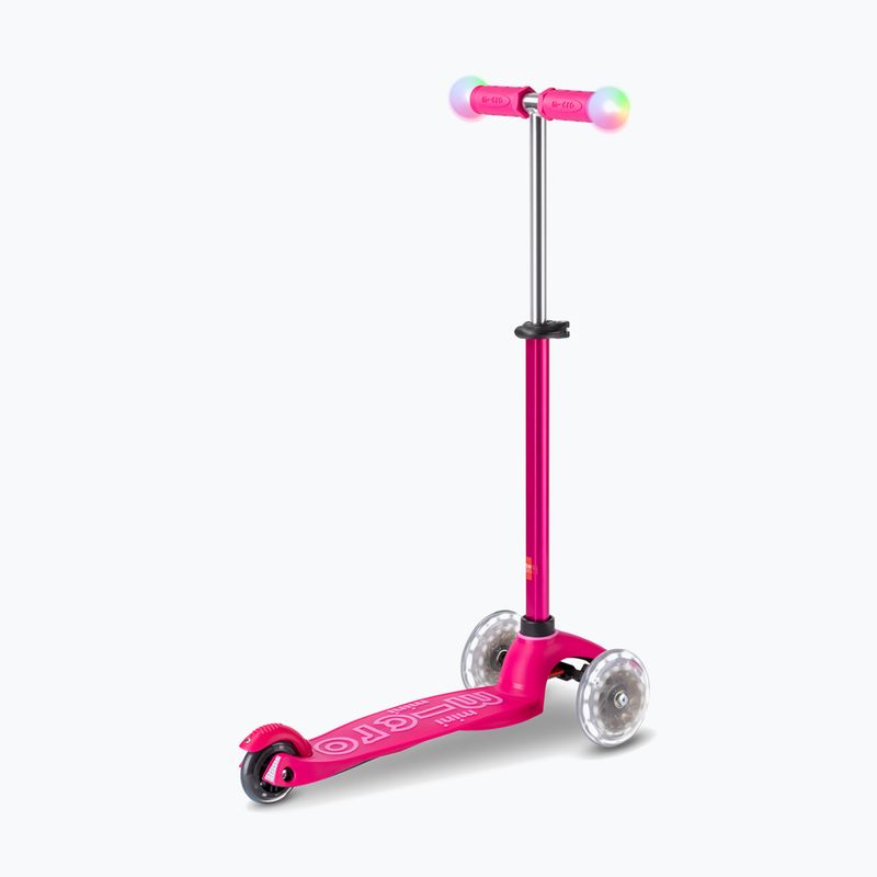 Hulajnoga trójkołowa dziecięca Micro Mini2grow Magic LED pink 15