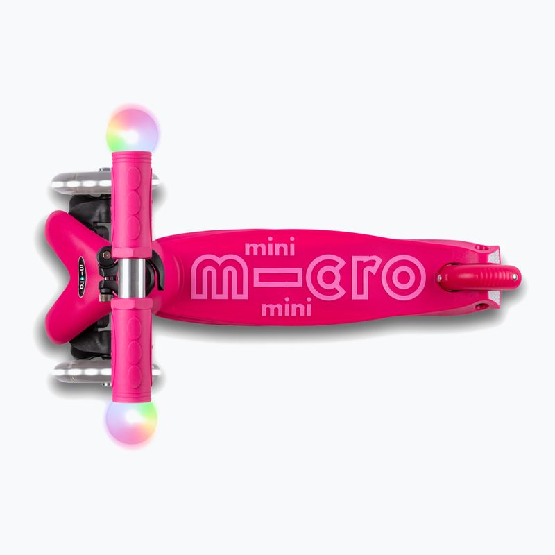 Hulajnoga trójkołowa dziecięca Micro Mini2grow Magic LED pink 17