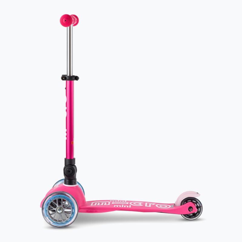 Hulajnoga trójkołowa dziecięca Micro Mini Deluxe Foldable LED pink 2