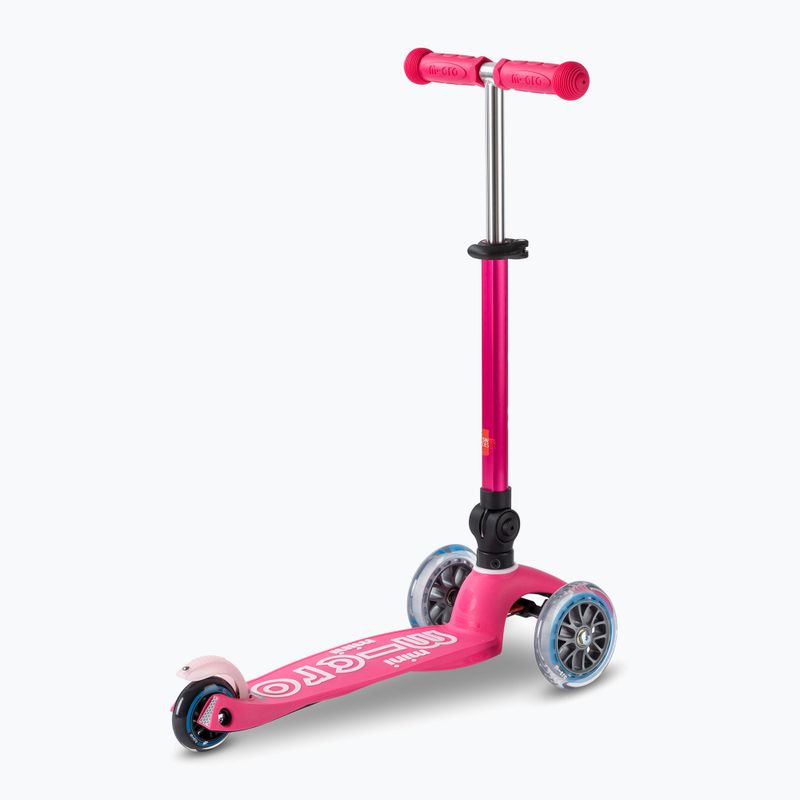 Hulajnoga trójkołowa dziecięca Micro Mini Deluxe Foldable LED pink 4