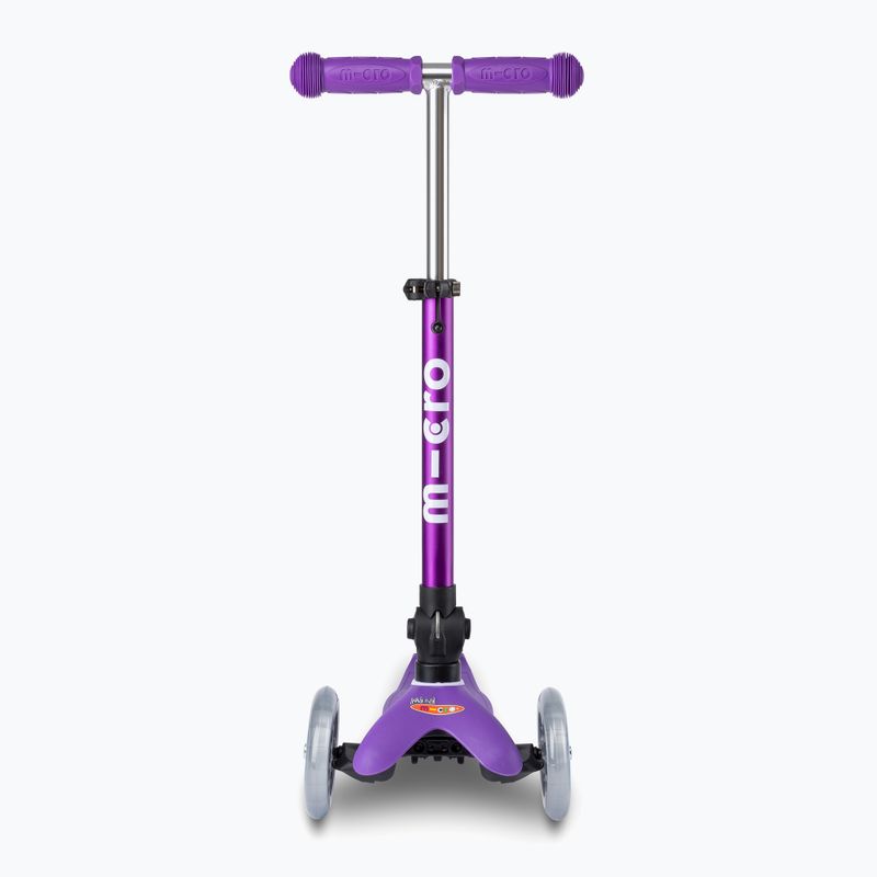 Hulajnoga trójkołowa dziecięca Micro Mini Deluxe Foldable LED purple 3