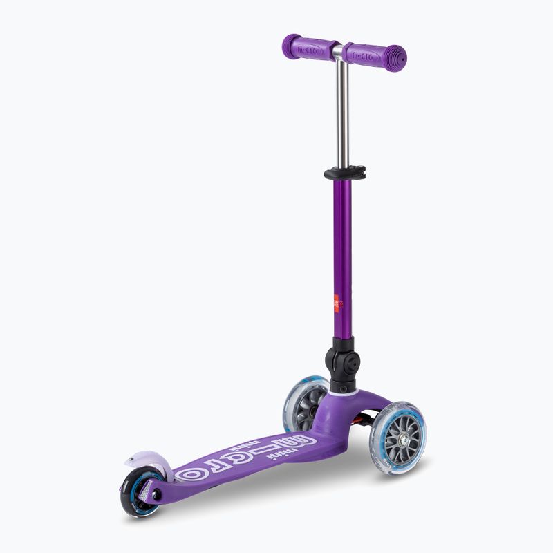 Hulajnoga trójkołowa dziecięca Micro Mini Deluxe Foldable LED purple 4