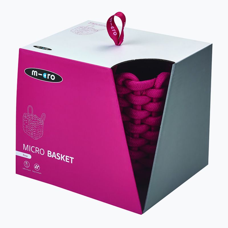 Koszyk na kierownicę dziecięcy Micro Basket rosa 3