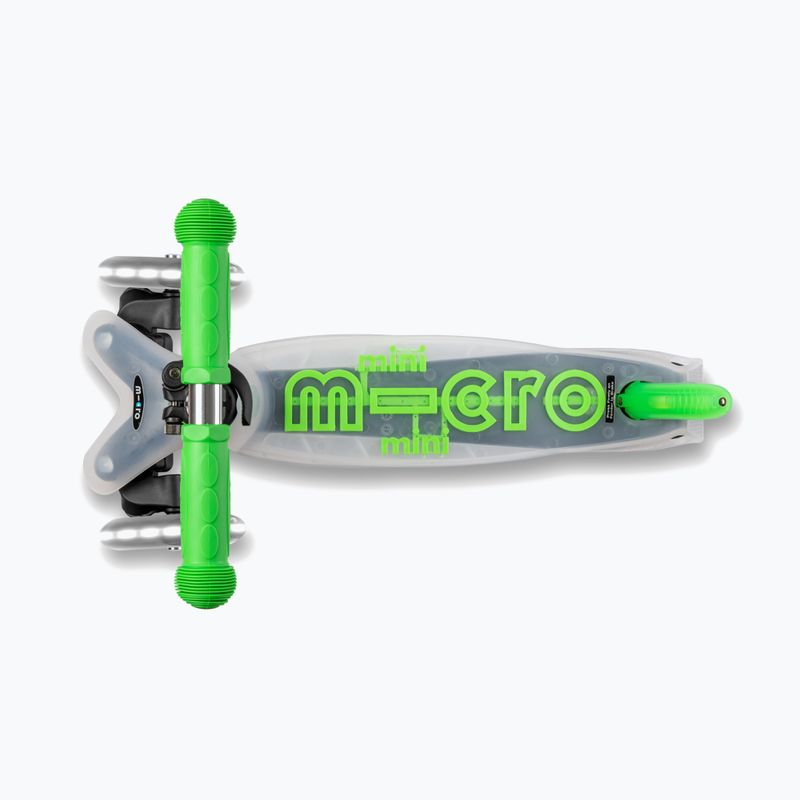 Hulajnoga trójkołowa dziecięca Micro Mini Micro Deluxe FLUX LED neon green 5