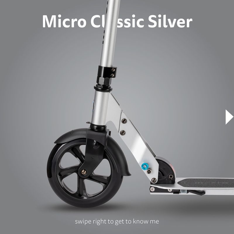 Hulajnoga miejska Micro Classic matt silver 6
