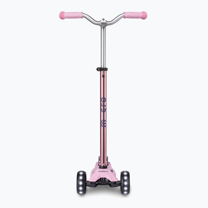 Hulajnoga trójkołowa dziecięca Micro Maxi Micro Deluxe Pro LED rose 4