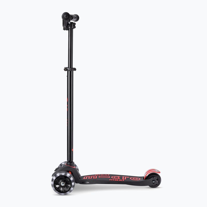 Hulajnoga trójkołowa dziecięca Micro Maxi Micro Deluxe Pro LED black/red 2