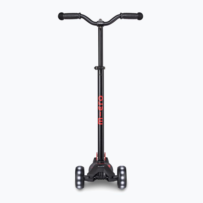 Hulajnoga trójkołowa dziecięca Micro Maxi Micro Deluxe Pro LED black/red 4