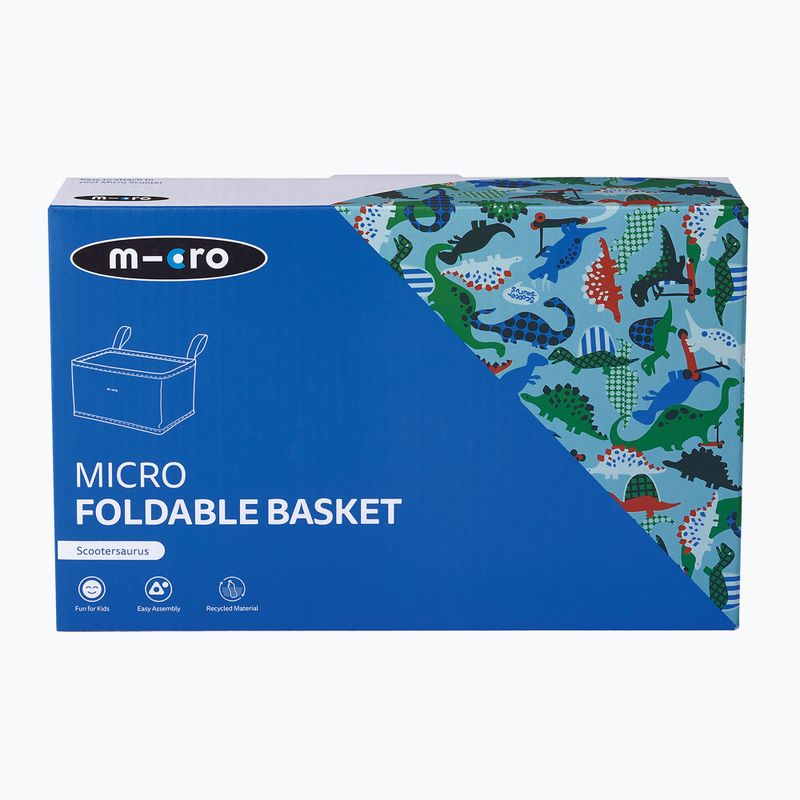 Koszyk na kierownicę dziecięcy Micro Foldable Basket scootersaurus 4