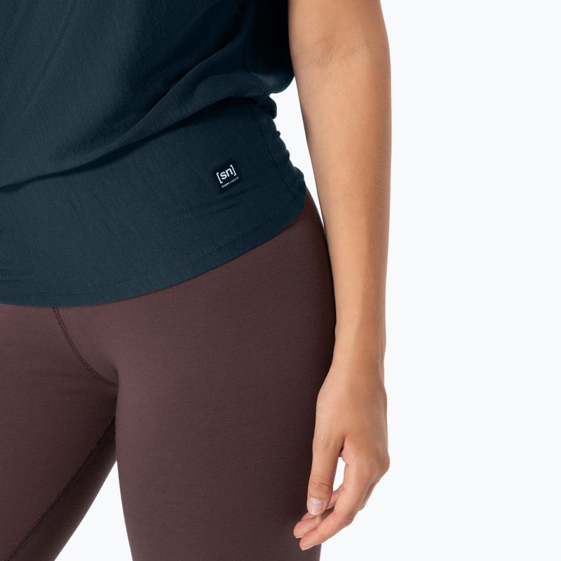 Koszulka do jogi damska super.natural Yoga Loose Tee blueberry 2
