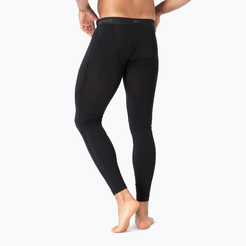 Spodnie termoaktywne męskie super.natural Tundra 175 jet black 3