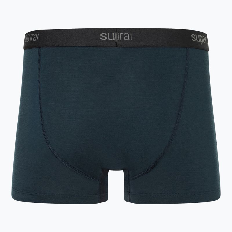 Bokserki termoaktywne męskie super.natural Tundra 175 blueberry 2