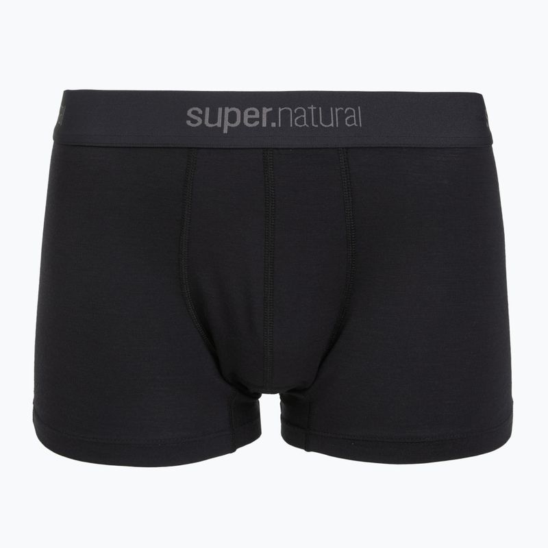 Bokserki termoaktywne męskie super.natural Tundra 175 2 pary jet black/jet black 2