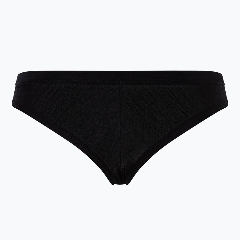 Majtki termoaktywne damskie  super.natural Tundra 175 Thong jet black 2