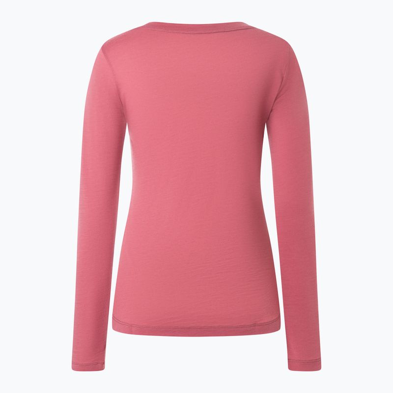 Longsleeve damski super.natural Little Heartwood mauwewood/white stone 5