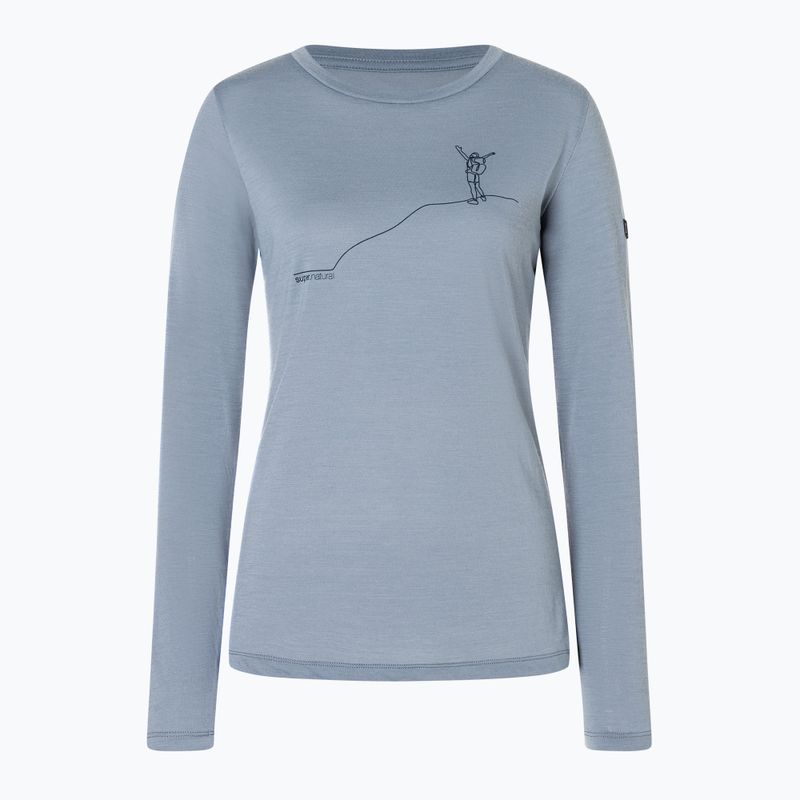 Longsleeve damski super.natural Bergglück flint stone/blueberry 4