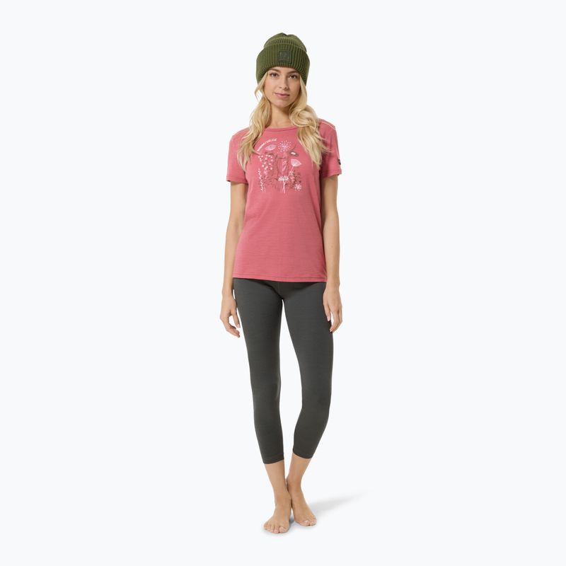 Koszulka damska super.natural Rock Flowers Tee mauvewood/various 2