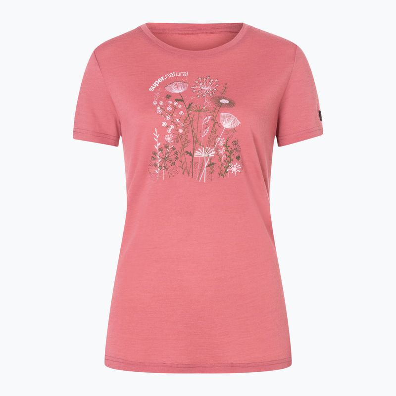 Koszulka damska super.natural Rock Flowers Tee mauvewood/various 4