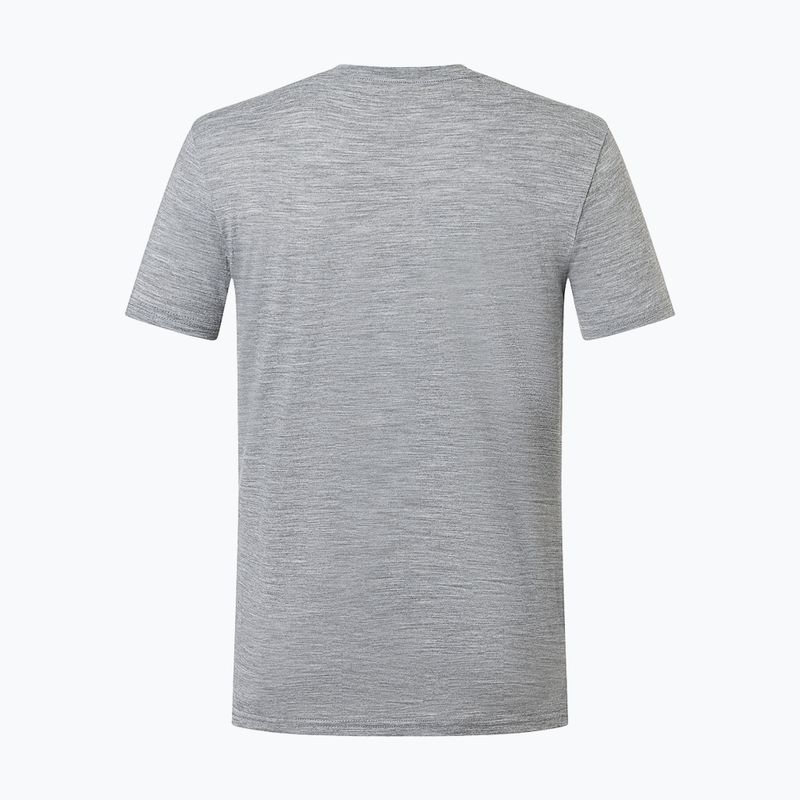 Koszulka męska super.natural Carski cashmere grey melange/various 6