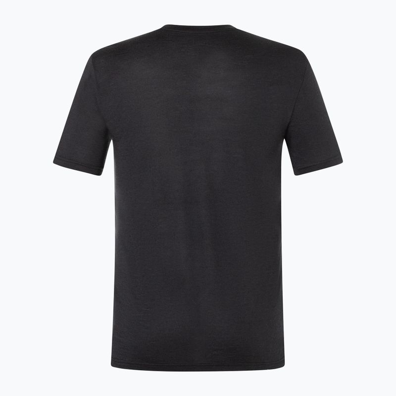 Koszulka męska super.natural Go Hiking Tee jet black/various 6
