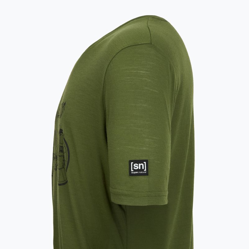 Koszulka męska super.natural Bicycle Nomad Tee chive/jet black 4