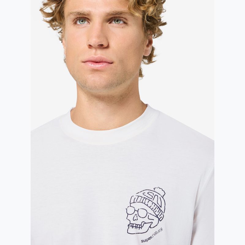 Longsleeve męski super.natural Frosty Bio white/blueberry 3